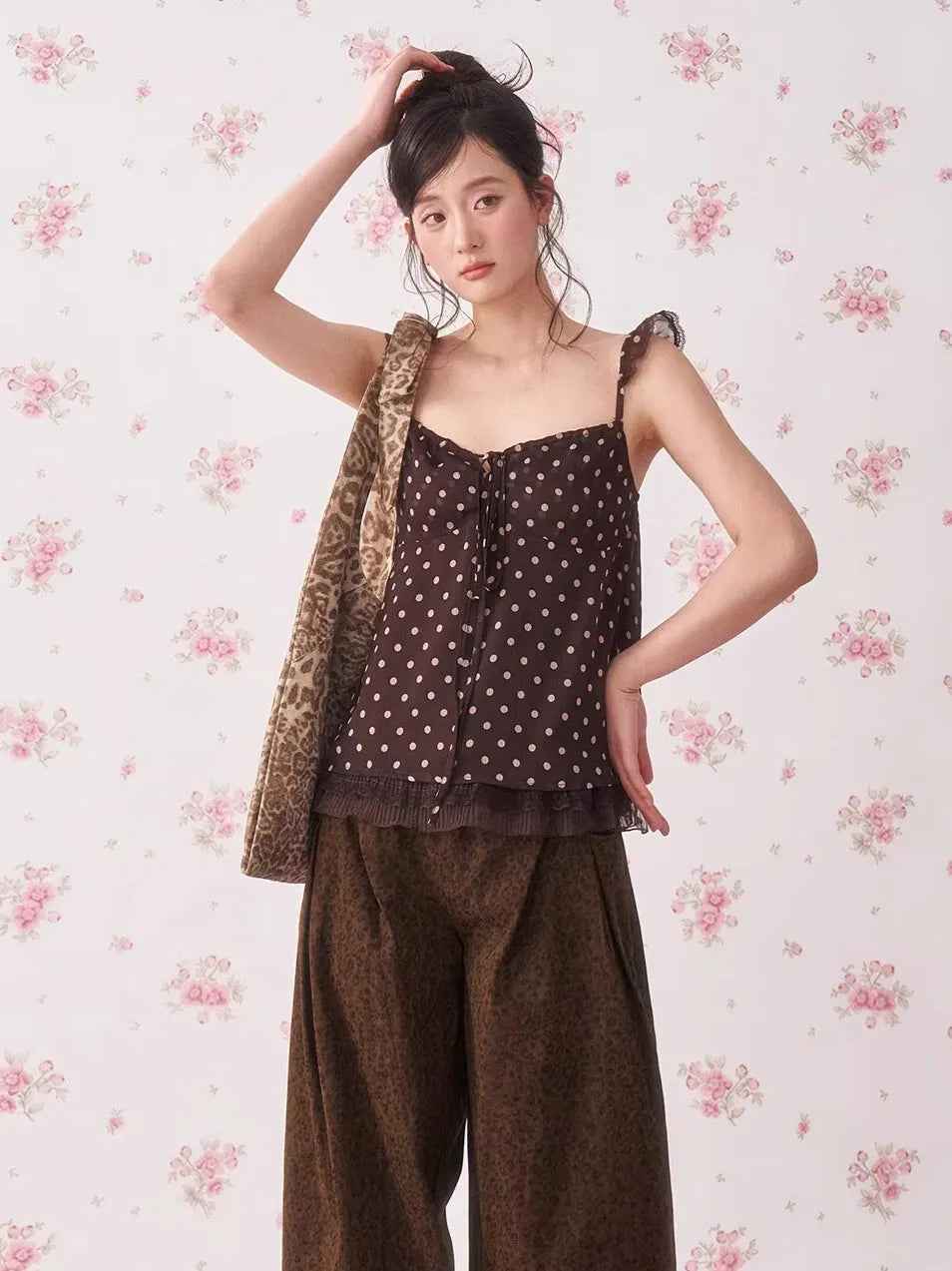 Leopard Print Vintage Vacation Camisole