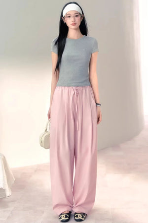 Airy Pleated Balloon Pants