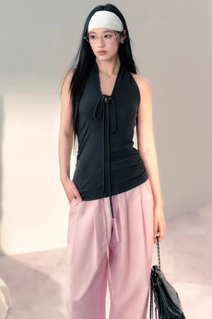 Airy Pleated Balloon Pants