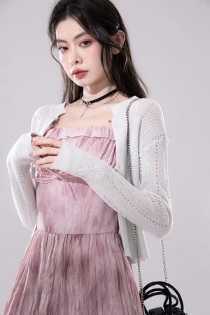 Airy Rhombus Cardigan