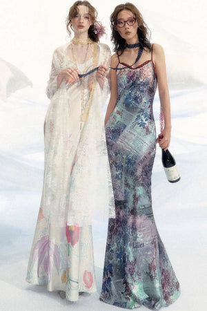 Akiva Halter Maxi Dress