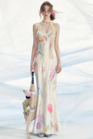 Akiva Halter Maxi Dress