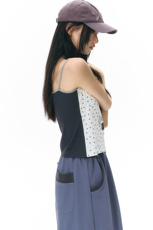 All-Over Print Color-Blocked Camisole