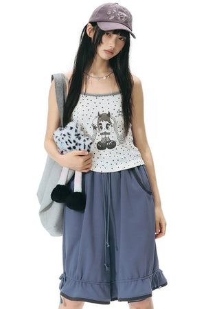 All-Over Print Color-Blocked Camisole