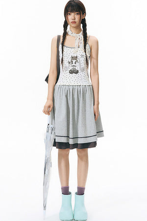 All-Over Print Color-Blocked Camisole