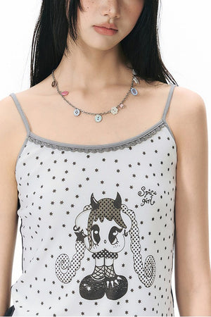 All-Over Print Color-Blocked Camisole