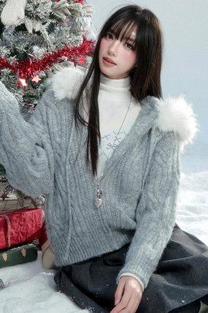 Alpaca Fur Blend Coat