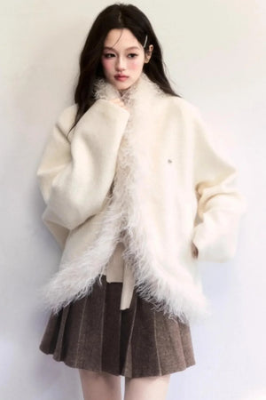 Amber Flow Wool Plaid Skirt