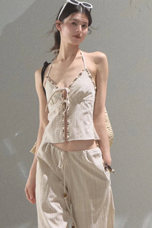 Amber Striped Pants Set-Up