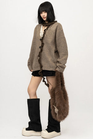 American Coffee Knitted Cardigan