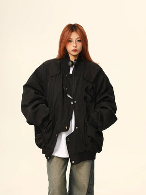 American Irregular quilted jacket