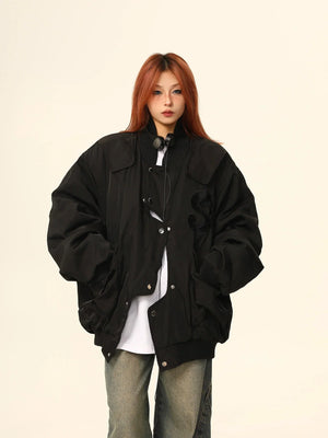 American Irregular quilted jacket
