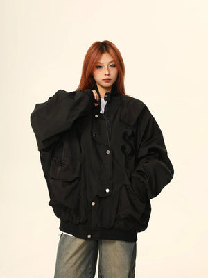 American Irregular quilted jacket