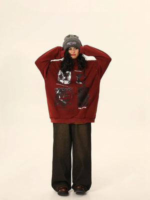 American Loose Oversize Fleece Jacket