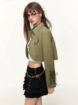 American Retro High-End Short Jacket