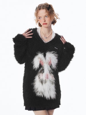 American Retro New Year Eve Christmas Sweater