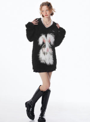 American Retro New Year Eve Christmas Sweater