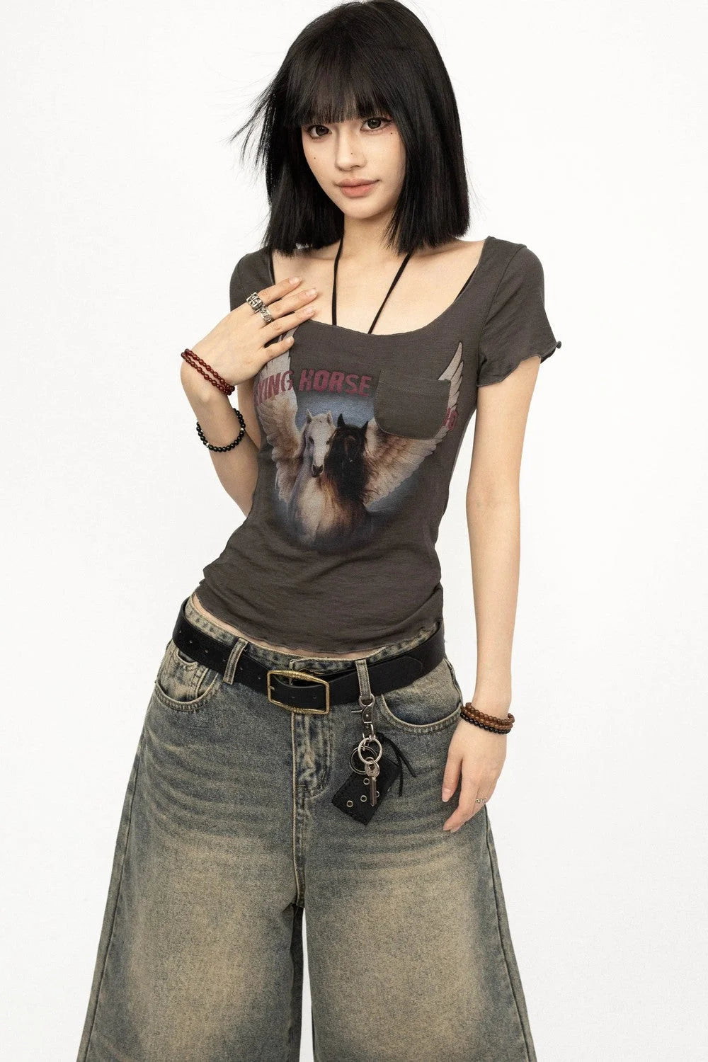 American Retro Print Top