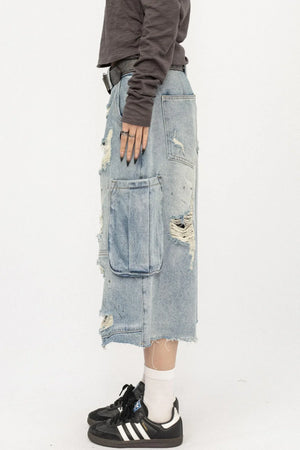 American Retro Ripped Jeans
