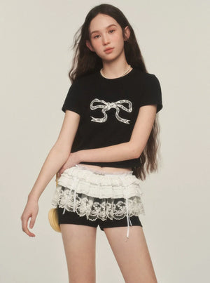 American Retro Slim Fit Knit T-Shirt