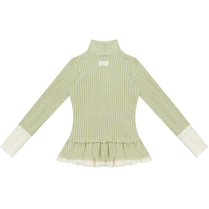 American Retro Striped Knit Top