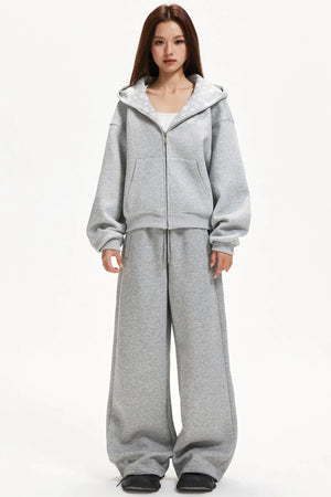 American-Style Hooded Zip Jacket