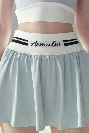 American Style Sports Crop Top & Short Skirt Set-Up