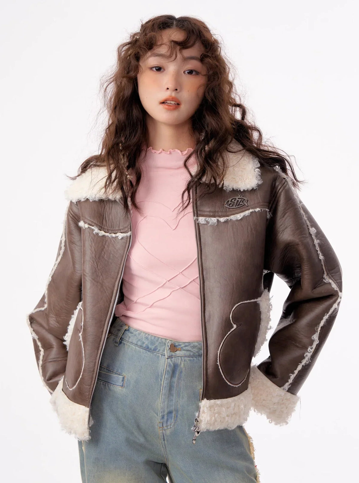 American Thick Lamb Fur Coat