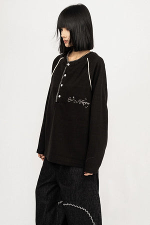 American Vintage Black Long Sleeve Top