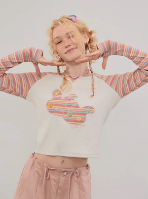 American vintage raglan undershirt top