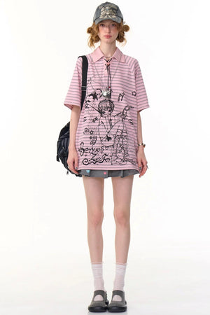 Animal Pleated Skirt