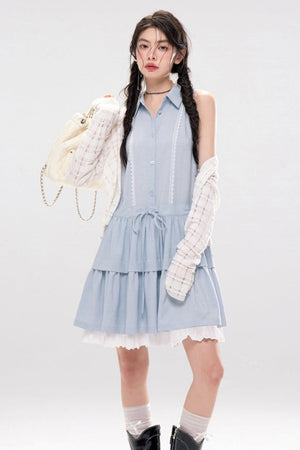 Aqua A-line Dress
