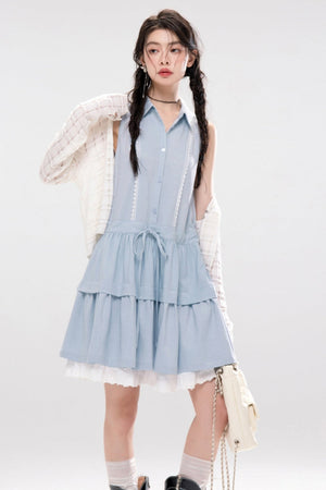 Aqua A-line Dress