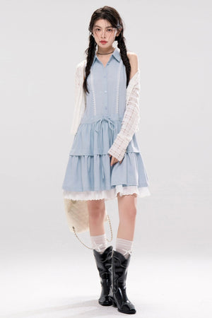 Aqua A-line Dress