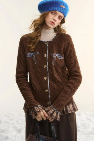 Asgony Dopamine Sweet Girl Knitted Beret