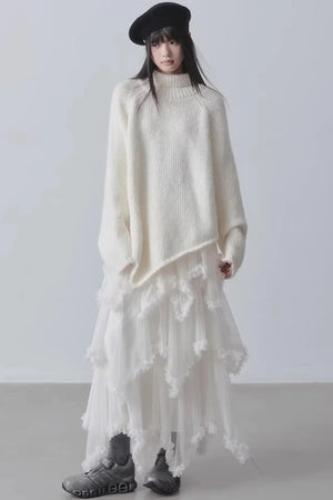 Asymmetrical Cake A-Line Skirt