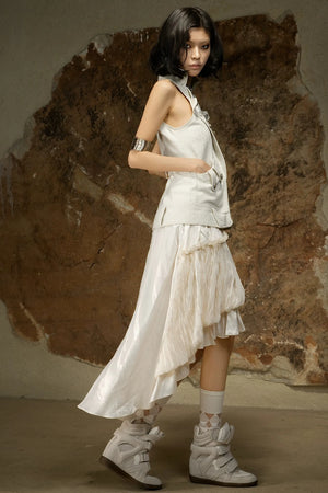 Asymmetrical High-Waisted Skirt