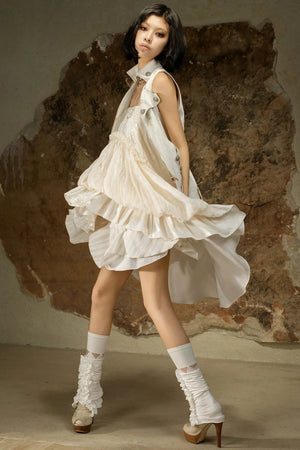 Asymmetrical High-Waisted Skirt
