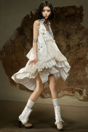 Asymmetrical High-Waisted Skirt