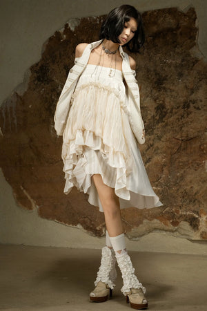 Asymmetrical High-Waisted Skirt