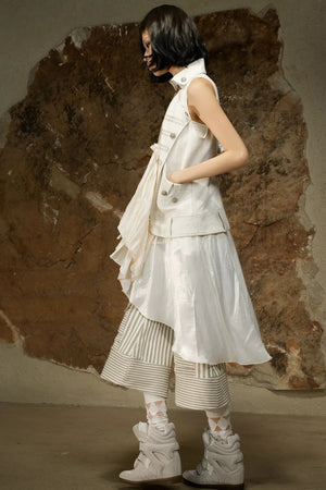 Asymmetrical High-Waisted Skirt