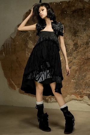 Asymmetrical High-Waisted Skirt