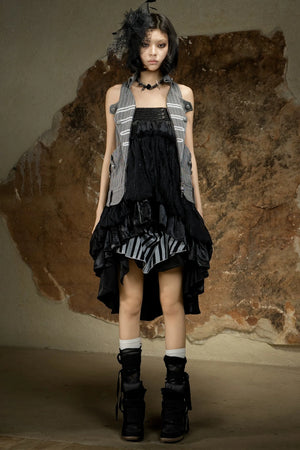 Asymmetrical High-Waisted Skirt