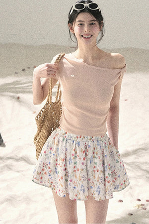 Asymmetrical Knot Crop Top