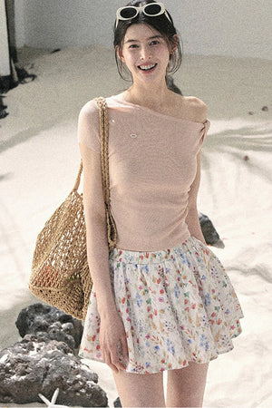 Asymmetrical Knot Crop Top