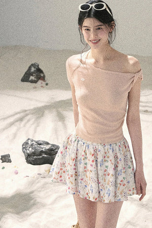 Asymmetrical Knot Crop Top
