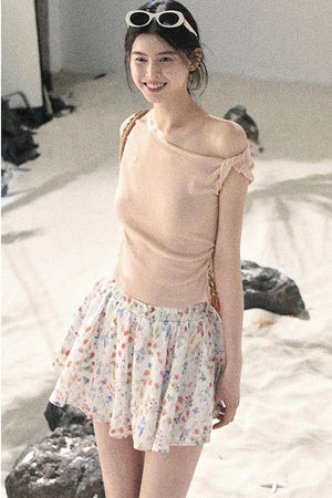Asymmetrical Knot Crop Top