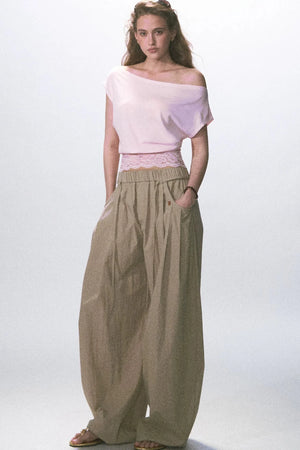 Asymmetrical Lace Knit Top