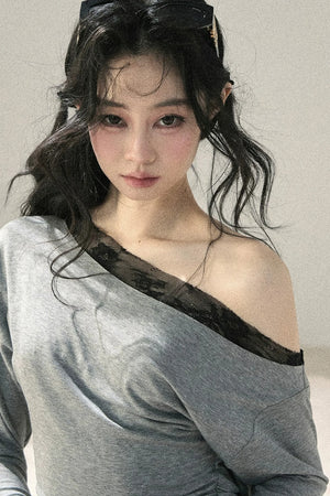 Asymmetrical Lace Summer Top