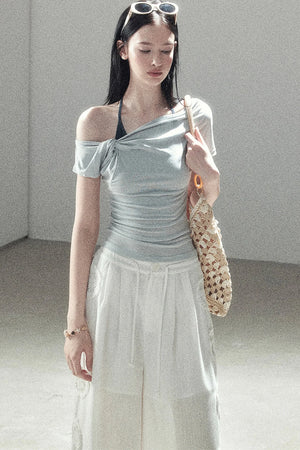 Asymmetrical Off-Shoulder Top